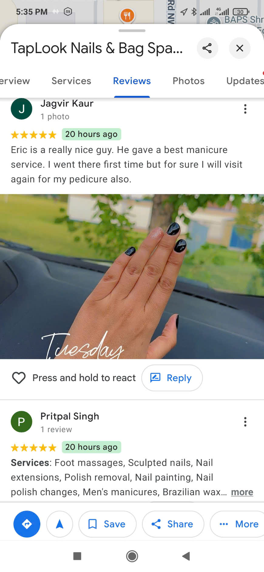 Using the manicure and pedicure service at TapLook is a wonderful experience 2 z5798286988268 62c52a23c362d5c15f9f69b2889df08e