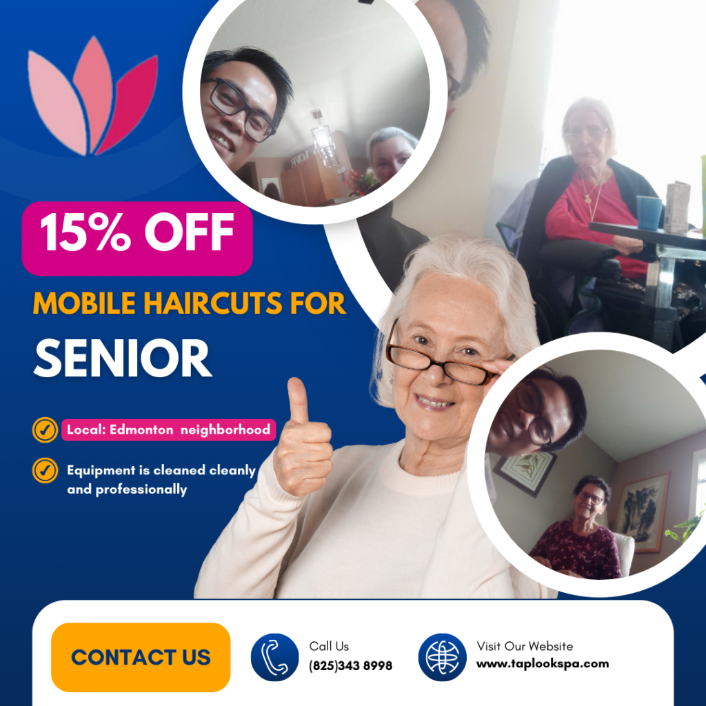 Blue and Orange Modern Senior Home Care Instagram Post 2