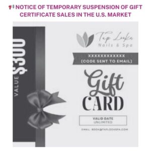 📢 Notice of temporary suspension of gift certificate sales in the United States Market 1 Them tieu de 9