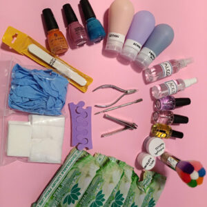 KIT02: Mani-Pedi Kit with Regular Polish & Spa for Seniors (include EBook, Video) 2 pack2 1