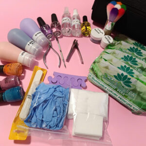 KIT02: Mani-Pedi Kit with Regular Polish & Spa for Seniors (include EBook, Video) 3 pack2