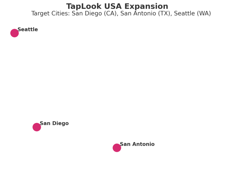 TapLook USA Expands into Three Key Cities: San Diego, San Antonio, and Seattle 9 output 4