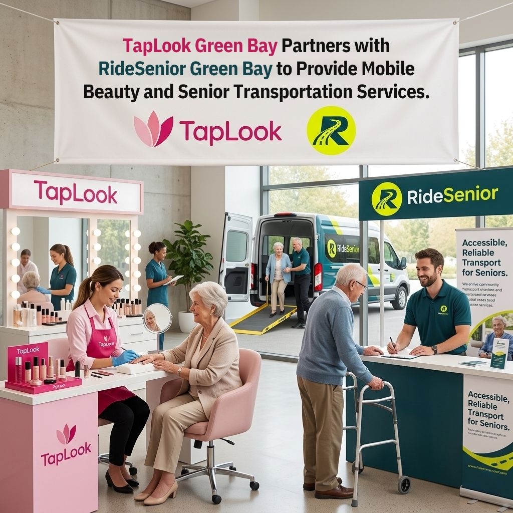 TapLook Green Bay Partners with RideSenior Green Bay to Provide Mobile Beauty and Senior Transportation Services 16 TapLook Green Bay Partners with RideSenior Green Bay to Provide Mobile Beauty and Senior Transportation Services