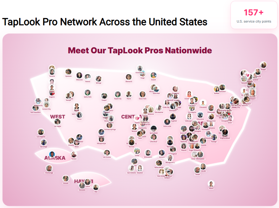 TapLook Accelerates Expansion Across the United States, Actively Recruiting TapLook Pros in Every City 5 taplookprousa