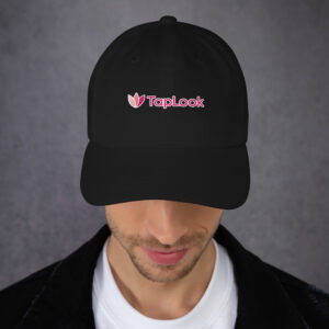 classic dad hat black front 6a0b78f34b83c