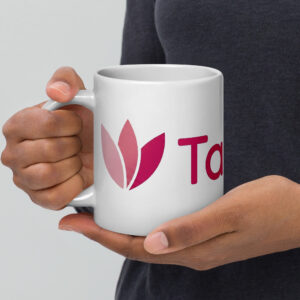white glossy mug white 20 oz handle on left 6a0b7763ecc78