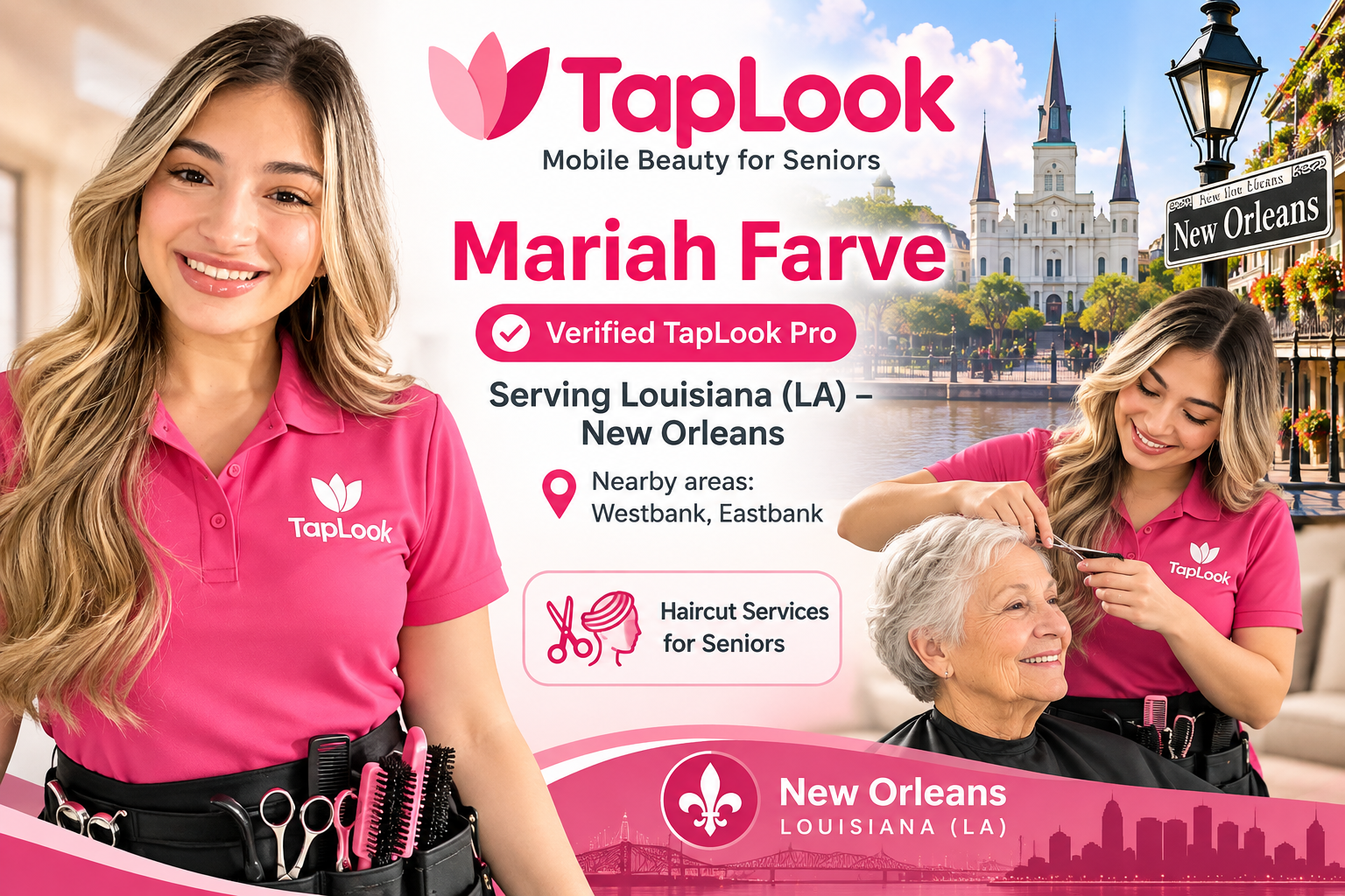 Mariah Farve – Verified TapLook Pro Providing Mobile Haircut Services for Seniors in New Orleans, Louisiana 1 0c9d8db0 4465 4f96 9512 7546f8557376